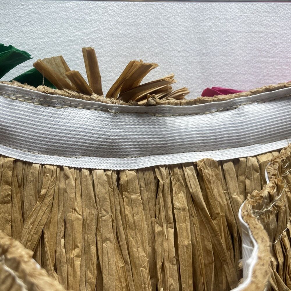 Adult Plus Size XXL Costumes Hula Grass Skirt Mimi Raffia Halloween Costume NEW! - Picture 9 of 10